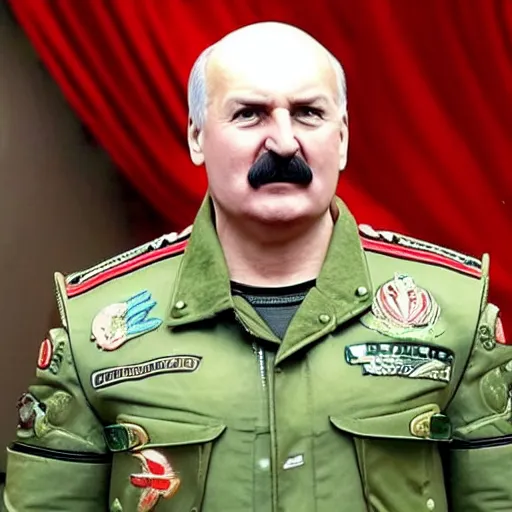 Image similar to Alexander Lukashenko as a T-800