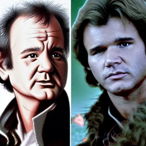 Prompt: bill murray as han solo