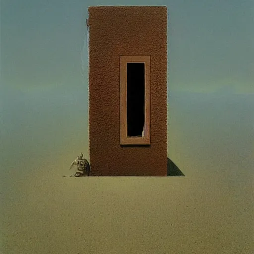 Image similar to dead box by zdzisław beksinski