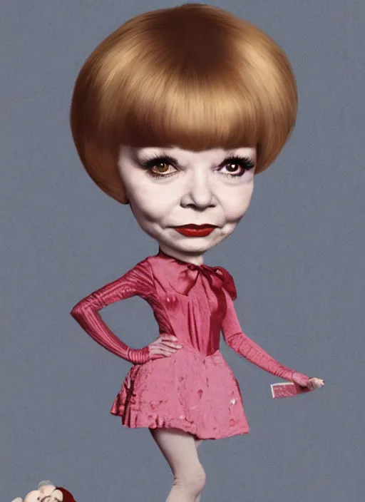 Prompt: a young shirley MacLaine as a mark ryden doll, detailed digital art, trending on Artstation