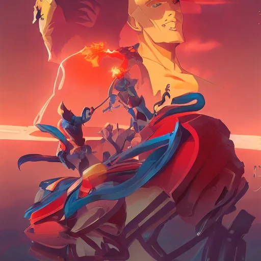 Image similar to hero world reboot 1 9 9 4, behance hd by jesper ejsing, by rhads, makoto shinkai and lois van baarle, ilya kuvshinov, rossdraws global illumination