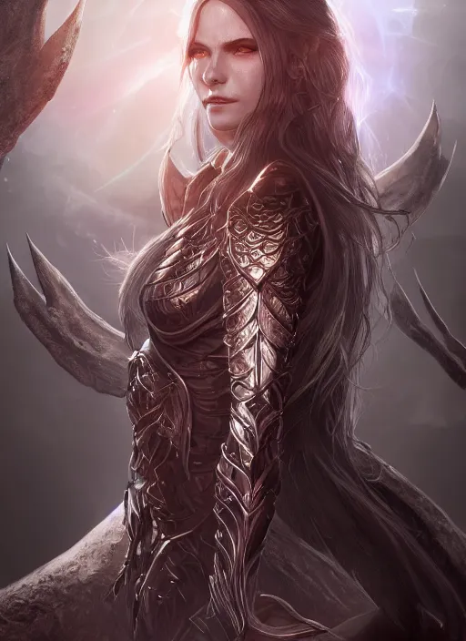 Prompt: ultra detailed fantasy lilith biblical, elden ring, realistic, dnd character portrait, full body, dnd, rpg, lotr game design fanart by concept art, behance hd, artstation, deviantart, global illumination radiating a glowing aura global illumination ray tracing hdr render in unreal engine 5