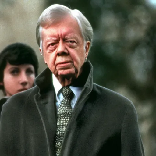 Image similar to Jimmy Carter as Greg Stillson, The Dead Zone (1983)