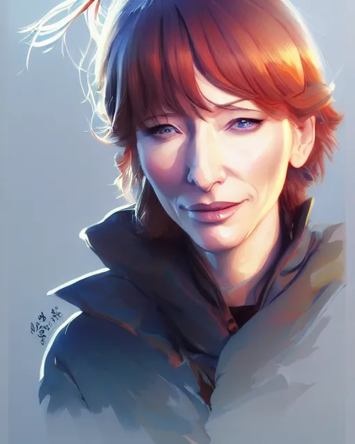 Prompt: cate blanchett, portrait shinkai makoto studio ghibli studio key hideaki anno sakimichan stanley artgerm lau rossdraws james jean marc simonetti elegant highly detailed digital painting artstation pixiv