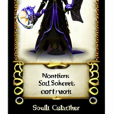 Prompt: Soulcatcher black morion sorceress Soulcatcher Soulcatcher