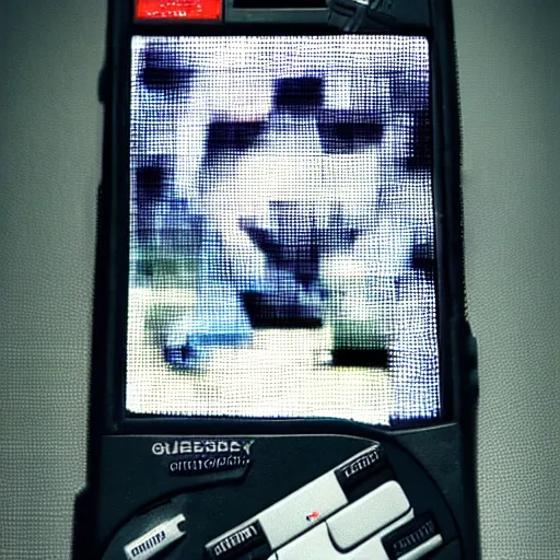 Image similar to fuzzy photo of a gameboy, yoji shinkawa