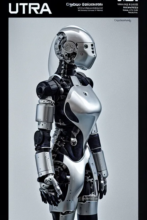 Image similar to cybernetic ultra high tech female knight, sci - fi, high technologies, futurism, exoskeleton, carbon, strong artificial intelligence, symmetry, cinematic, elegant, luxury, perfect light, perfect composition, dlsr photography, sharp focus, 8 k, ultra hd, sense of awe, highly detailed, realistic, intricate, science journal cover