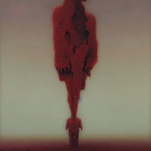 Prompt: Joe Biden. Regret. Zdzisław Beksiński