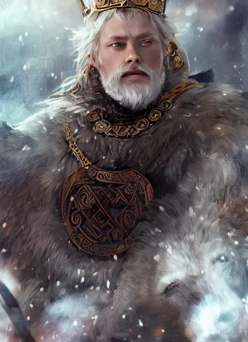 king of gods odin, cg original, by wlop | Stable Diffusion