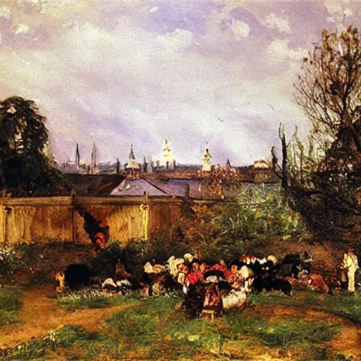 Image similar to a painting by Adolph Menzel