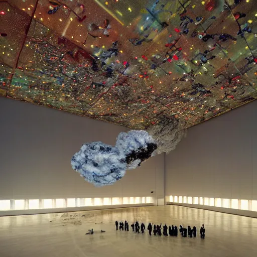 Prompt: Liminal space in outer space by Cai Guo-Qiang