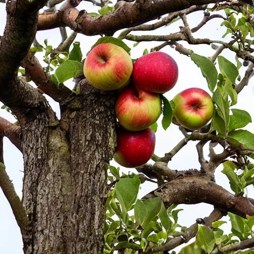 Image similar to apples growing on trees
