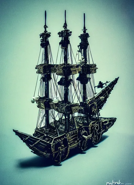 Image similar to photo of moonlanding with an old pirateship, scifi, aesthetic, fine art, intricate, elegant, highly detailed, centered, phograph, art station, conceptual art, soft, sharp focus,