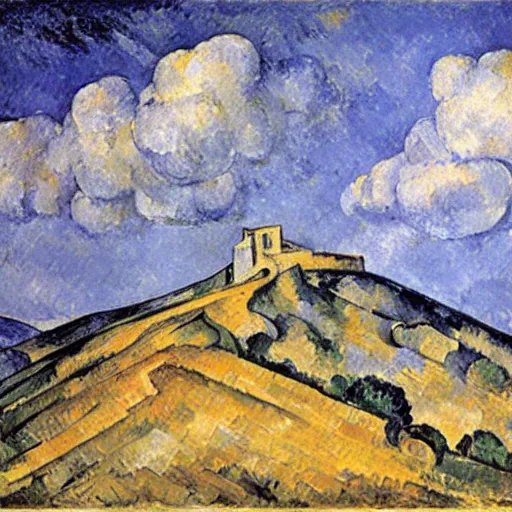 Image similar to mont ventoux, by cezanne