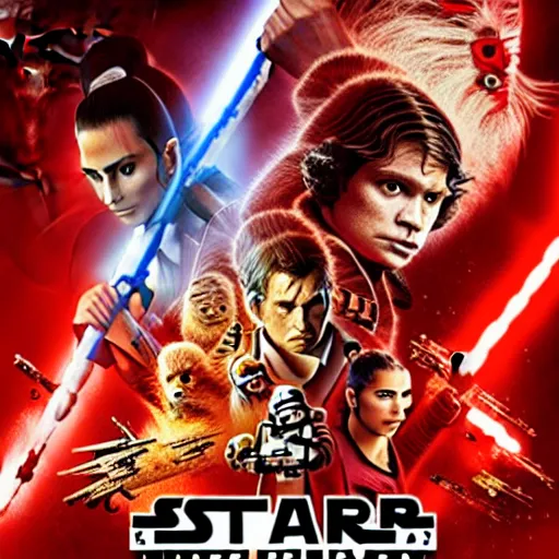 Image similar to super detailed star wars movie poster with ben shapiro, snooki and kim kardashian, 8k full HD photo, cinematic lighting, anatomically correct, oscar award winning, action filled, correct eye placement,