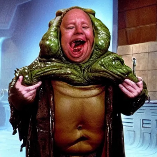 Photo Of Alex Jones As Jabba The Hutt, Return Of The 