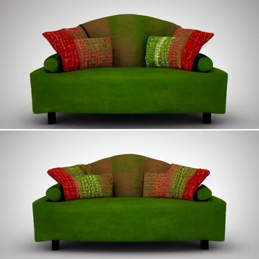 Image similar to A loveseat in the style of an avocado, an avocado loveseat, an avocado couch, trending on artstation, artstationHD, artstationHQ, 4k, 8k