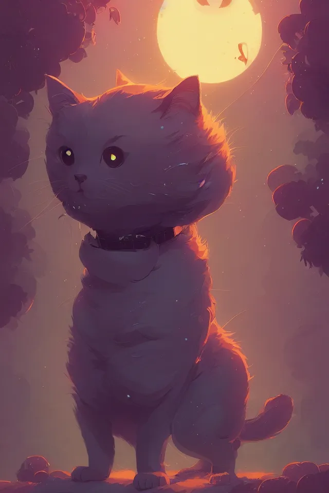 Image similar to cute cat, by victo ngai and andreas rocha and greg rutkowski, trending on artstation, unreal engine, 8 k hd wallpaperjpeg artifact, blur, artfact