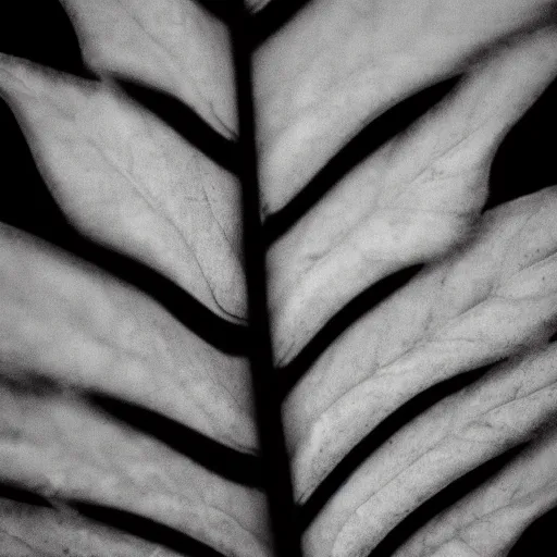 Image similar to zoomed in leaf, award winning black and white photography