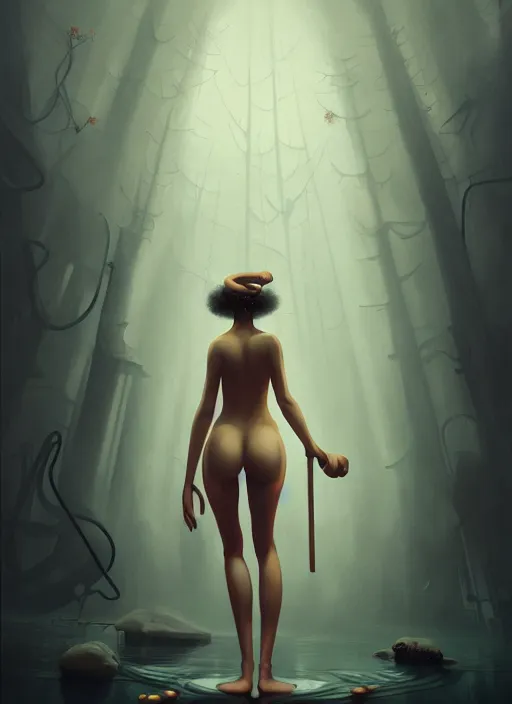 Prompt: nina ricci in finnish sauna, backround dark, highly detailed, digital illustration, trending in artstation, modern painting, smooth, sharp focus, intricate, by peter mohrbacher