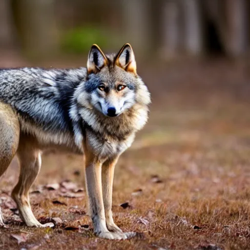 Prompt: a wolf - fox, 8 k, 8 5 mm f 1. 8