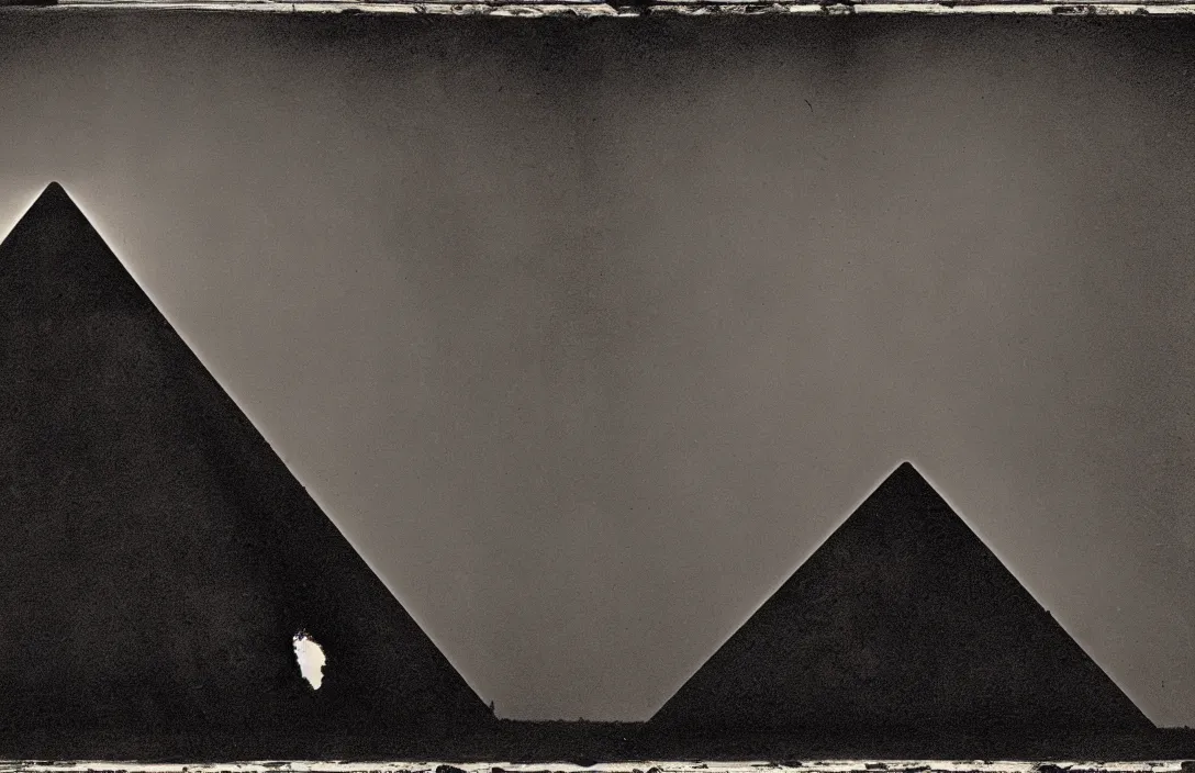 Prompt: light and shade should blend without lines or borders, in the manner of smoke intact flawless ambrotype from 4 k criterion collection remastered cinematography gory horror film, ominous lighting, evil theme wow photo realistic postprocessing photograph by ansel adams the pyramid of figures is drawn together worms eye painting by claude gellee