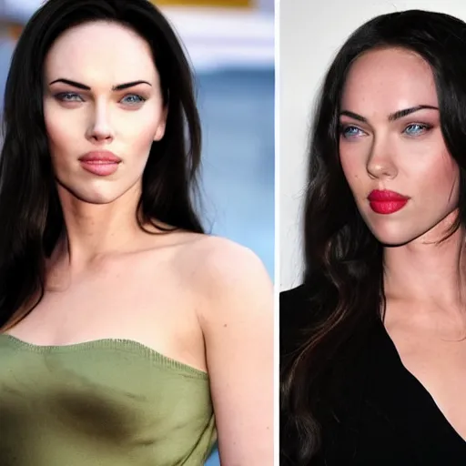 Image similar to an actress that looks like both megan fox and scarlett johansson