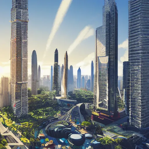 Prompt: futuristic sao paulo, 4 k, sunny day, art by terraform studio, art by ryan woodhouse