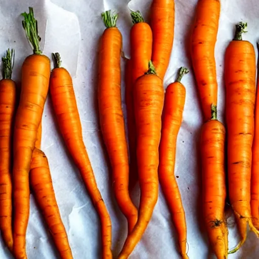 Image similar to photo carrots in a plastic bag with a paper towel inside,