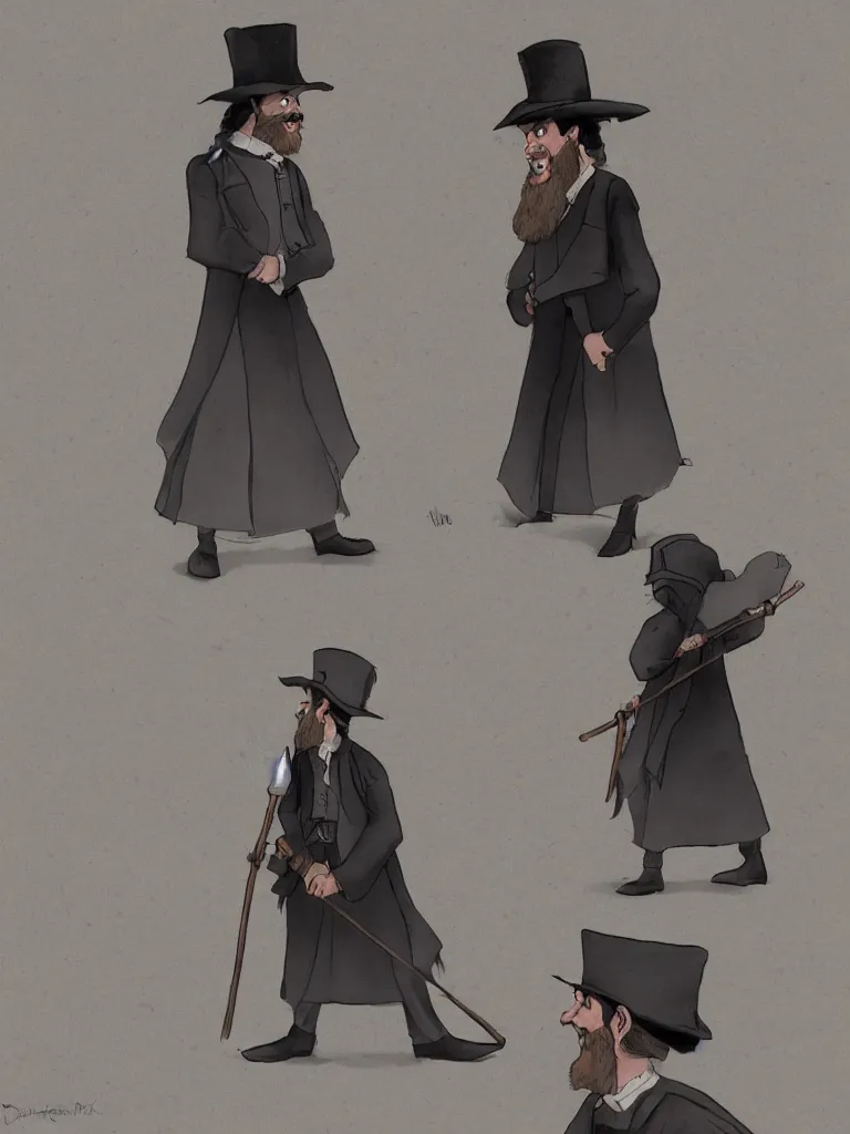 Prompt: hasidic by disney concept artists, blunt borders, rule of thirds