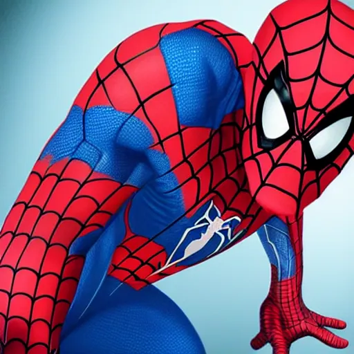 Image similar to down syndrome spider man photorealistic