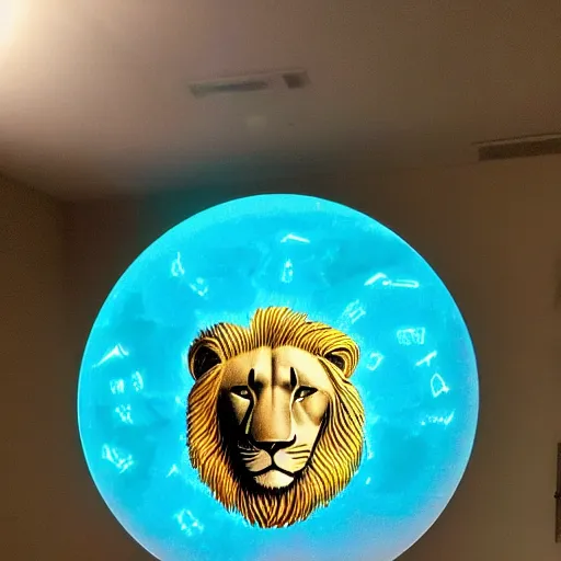 Image similar to hologram lion