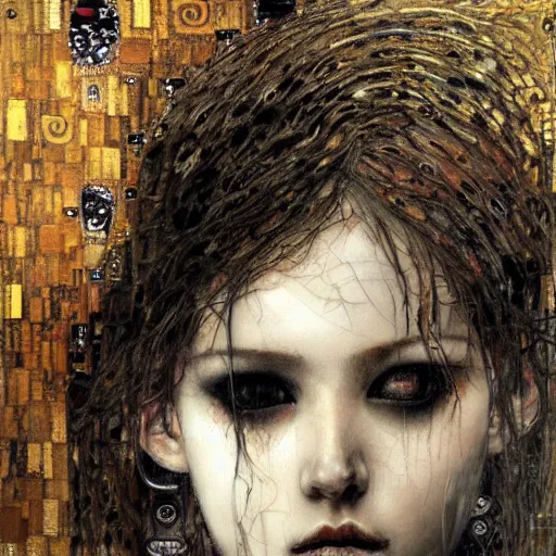 Image similar to deprived demon, intricate detail, klimt, royo, royo, whealan,