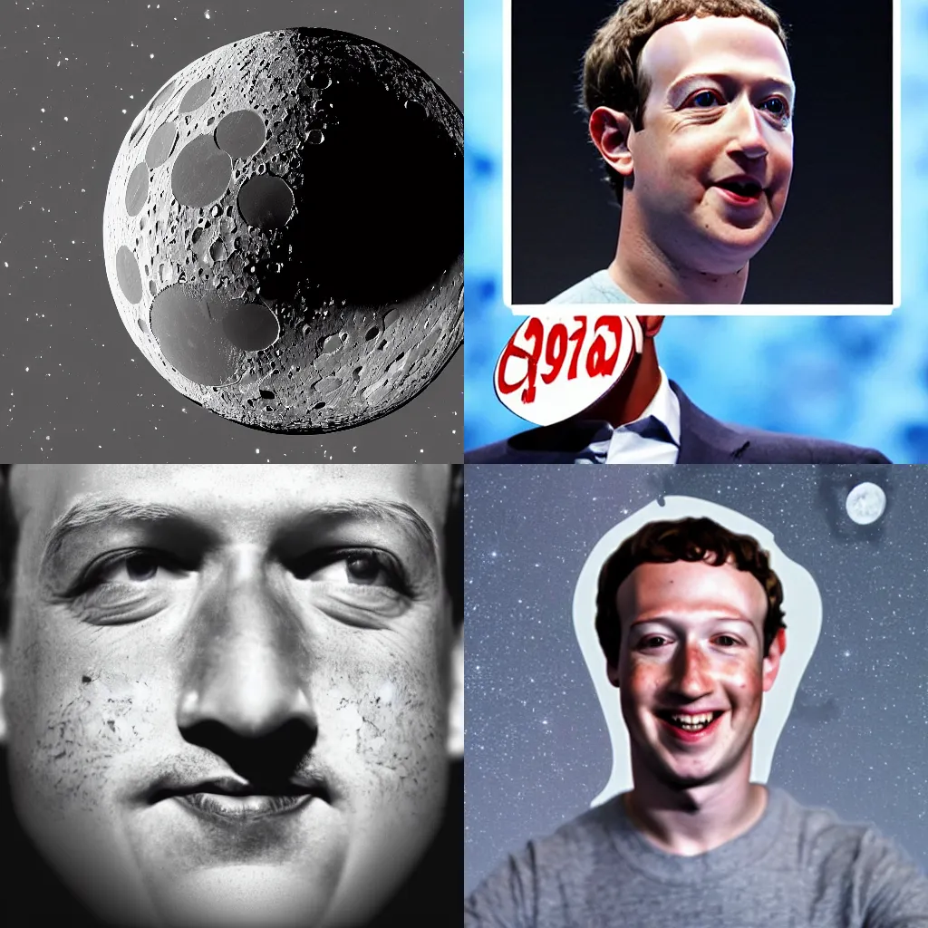 mark zuckerberg face on the moon | Stable Diffusion | OpenArt