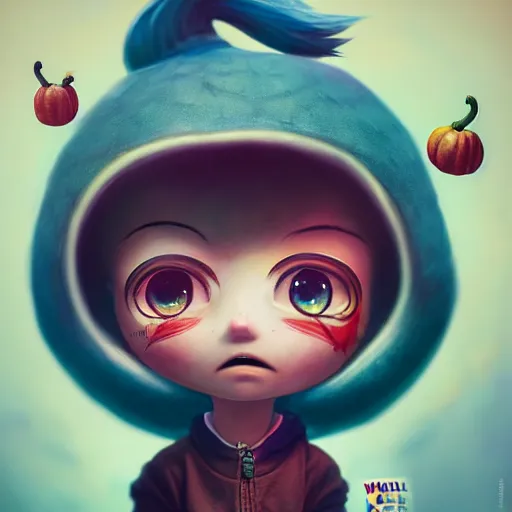 Prompt: an epic chibi comic book style portrait painting of coloner wednesday bologna, character design by mark ryden and pixar and hayao miyazaki, unreal 5, daz, hyperrealistic, octane render, cosplay, rpg portrait, dynamic lighting, intricate detail, harvest fall vibrancy, cinematic