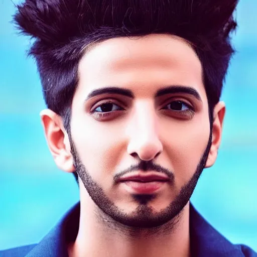 Image similar to “a realistic detailed photo of a guy who is an attractive humanoid who is half robot and half humanoid, who is a male android, singer Sebastian Yatra, shiny skin, posing like a statue, blank stare”