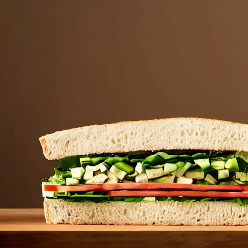 Prompt: tofu sandwich of leds, studio photo, amazing light