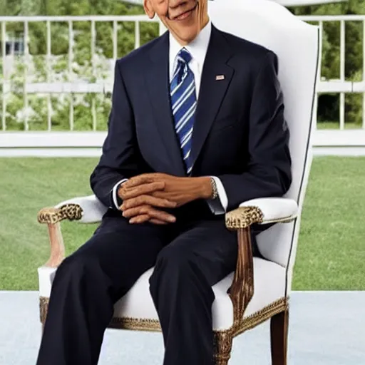 Prompt: white obama