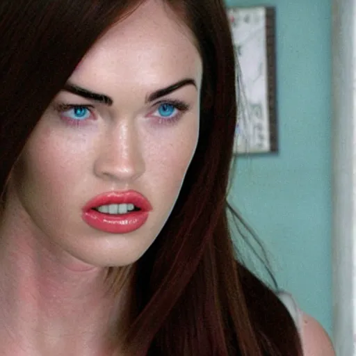 Image similar to A still of Megan Fox as Mary Jane in Spiderman 2 (2004)