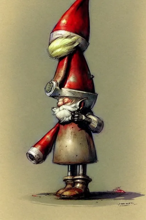 Prompt: ( ( ( ( ( 1 9 5 0 s robot knome elf. muted colors. ) ) ) ) ) by jean - baptiste monge!!!!!!!!!!!!!!!!!!!!!!!!!!!!!!