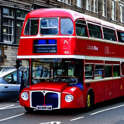 Image similar to shining chrome london bus