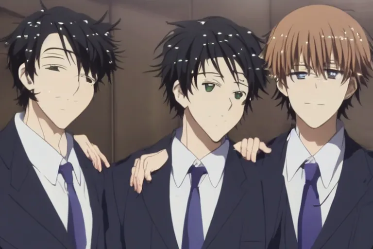 Image similar to Two handsome men, Kyoto Animation