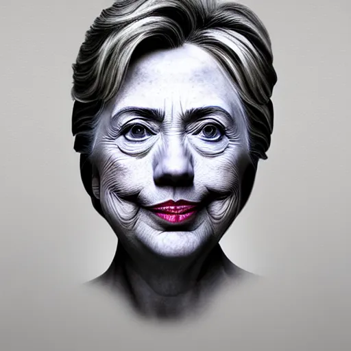 Image similar to the face of hillary made out of spinach, by artgerm, wlop. vastly enriched image quality. lucidly vivid. iridescentally detailed. extremely elegant and beautiful.