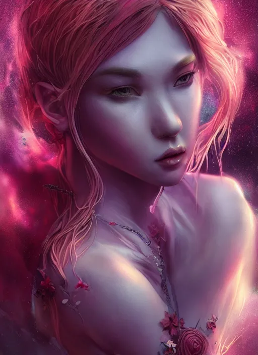 Image similar to dreamscape, female, sensual, ross tran, vivid colors, anatomical, highly detailed sculpture, intricate detailed, ommatidia, 8 k, cinematic atmosphere, post - processing