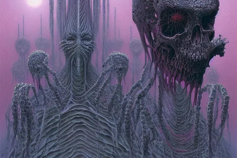 Image similar to that is not dead which can eternal lie and with strange aeons even death may die, intricate, ultra high definition, ultra detailed, symmetry, sci - fi, dark fantasy, by wayne barlowe