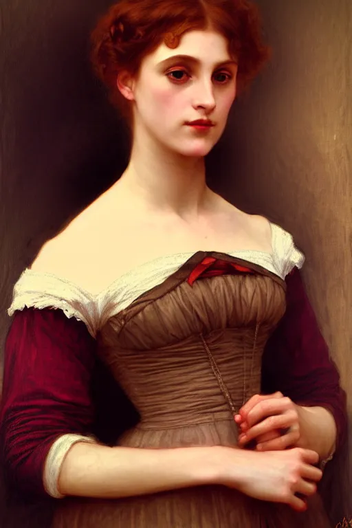 Image similar to victorian lady, painting by rossetti, bouguereau, detailed art, artstation