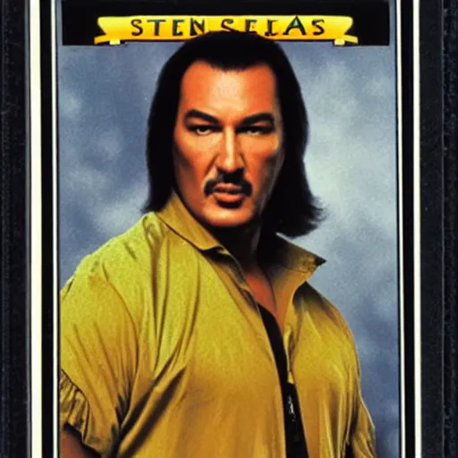 Image similar to Steven Seagal trading card