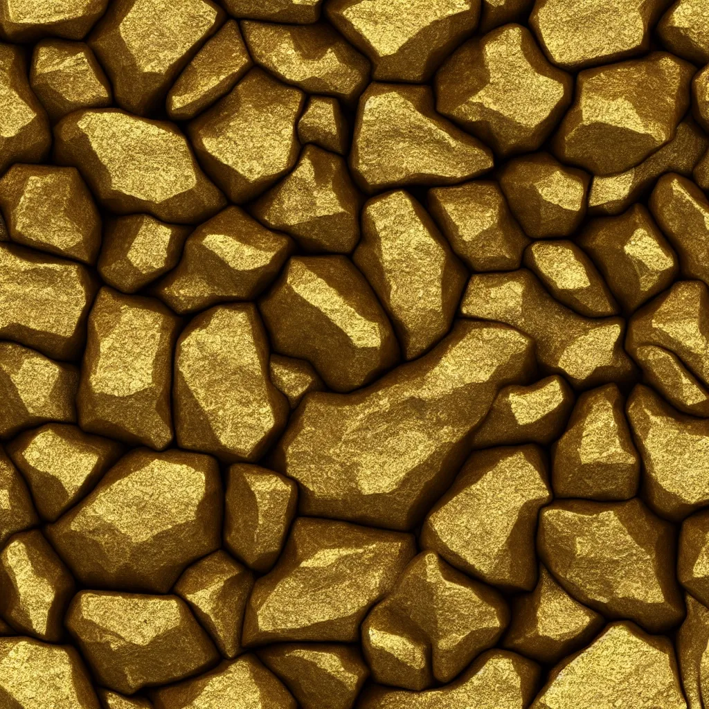 Prompt: huge gold mineral ore texture material, high definition, high detail, 8k, photorealistic