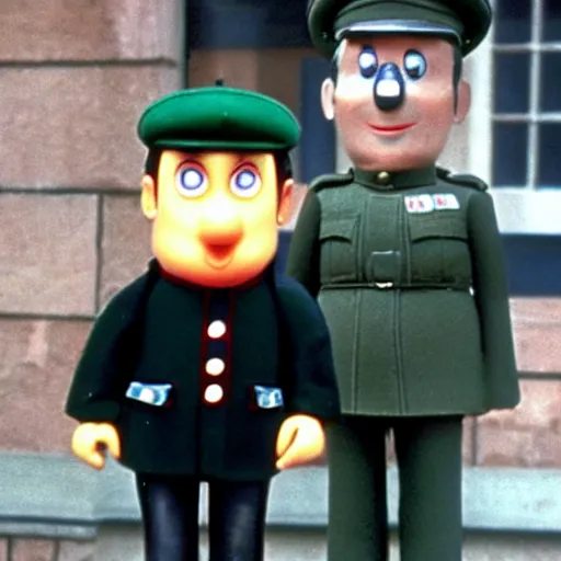 Image similar to herman goering in postman pat, bbc