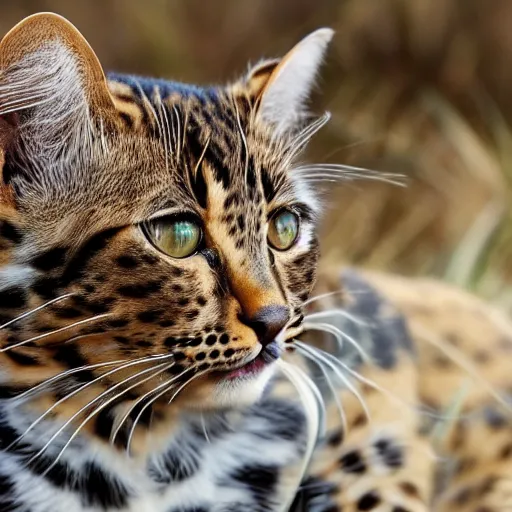 Prompt: a leopard cat called leonard